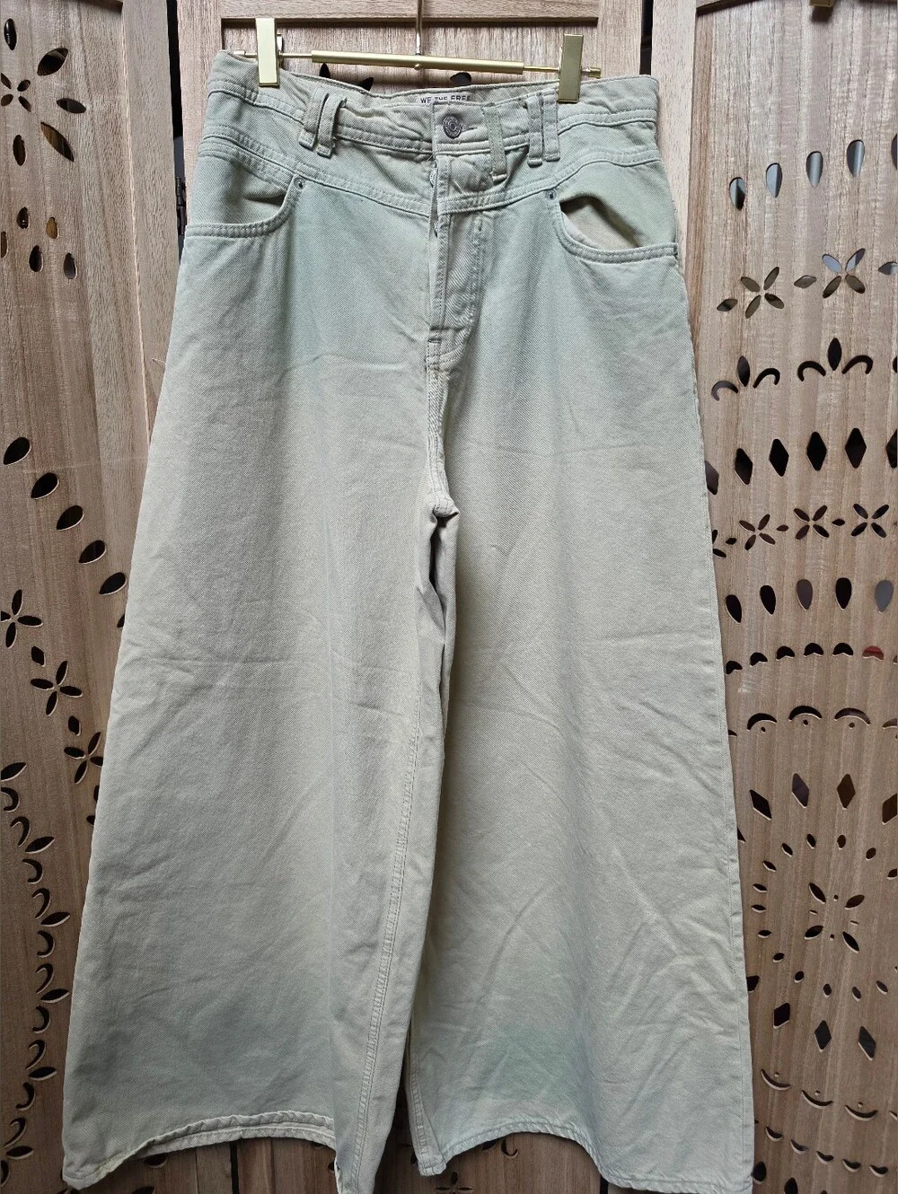NWOT We The Free Give & Take Baggy Wide Leg Jeans Sample